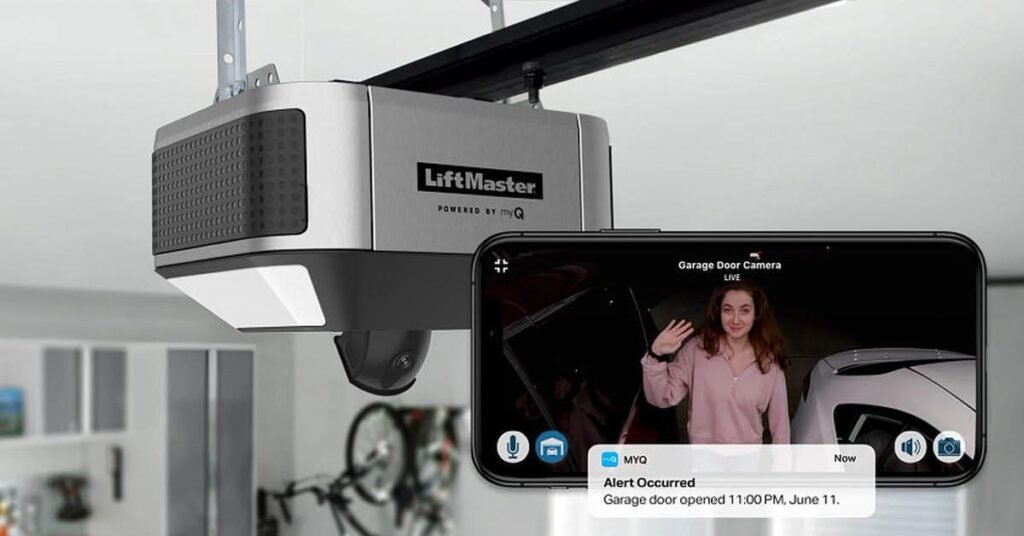 LiftMaster garage door opener installed by Ben Garage Doors LLC for reliable operation
